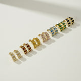 Chunky Baguette CZ Earrings