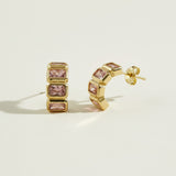 Chunky Baguette CZ Earrings