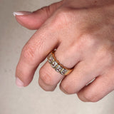 Chunky Baguette CZ Ring