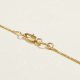gold box chain necklace, fine gold chain necklace, thin gold chain, dainty box chain, lobster clasp necklace, layering chain necklace, minimalist gold necklace, everyday gold chain, simple gold chain, lightweight gold necklace, chain for pendants, gift for her