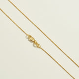 fine gold box chain necklace, thin gold chain necklace, dainty box chain, delicate gold necklace, layering chain necklace, minimalist gold necklace, lobster clasp chain, everyday gold chain, simple gold chain, lightweight gold necklace, gift for her, gold chain for pendants