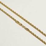 gold rope chain necklace, twisted rope chain, classic gold chain, unisex gold necklace, lobster clasp chain necklace, everyday gold chain, layering chain necklace, gold chain for pendants, medium rope chain, timeless gold jewelry, men’s gold chain, women’s gold chain