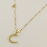 Crescent Moon & Star Necklace