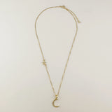 Crescent Moon & Star Necklace
