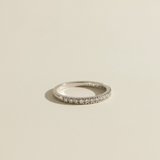 Slim CZ Band Stackable Ring