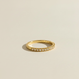 Slim CZ Band Stackable Ring