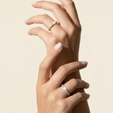 Slim CZ Band Stackable Ring