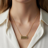 LOVE Plate Necklace