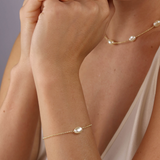 Solitaire Baroque Pearl Bracelet