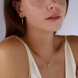 Emerald CZ Spear Necklace