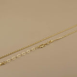 2mm Flat Dot Chain Necklace