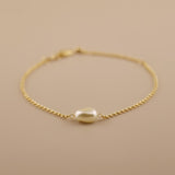 Solitaire Baroque Pearl Bracelet