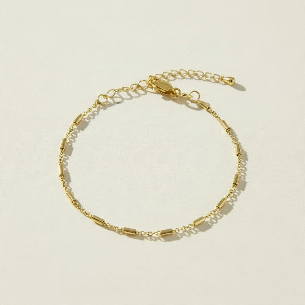 gold bar link chain bracelet, dainty gold chain bracelet, gold-tone bracelet, bar chain bracelet, adjustable gold bracelet, extender chain bracelet, lobster clasp bracelet, minimalist gold bracelet, thin gold chain bracelet, stacking bracelet, delicate chain bracelet, gift for her jewelry