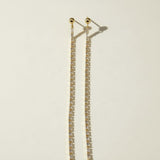 Baguette Chain Drop Earrings