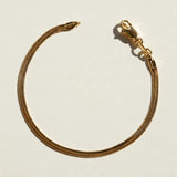 gold herringbone bracelet, flat gold chain bracelet, gold snake chain bracelet, adjustable gold bracelet, lobster clasp bracelet with extender, dainty gold bracelet, minimalist gold bracelet, layering bracelet, everyday gold bracelet, slim herringbone bracelet, shiny gold chain bracelet, women’s gold bracelet