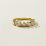 Crown CZ Tiara Ring