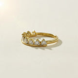Crown CZ Tiara Ring