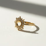 Round Spike CZ Ring