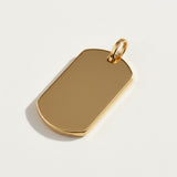 Polished Dog Tag Pendant