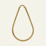 6mm herringbone chain, chunky gold herringbone necklace, wide flat link chain, bold gold chain necklace, 18k gold overlay chunky chain, statement herringbone necklace, thick gold snake chain, wide herringbone chain detail