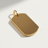 Polished Dog Tag Pendant