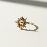 Round Spike CZ Ring