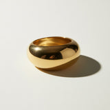 bombe dome ring, chunky bold gold ring, wide dome ring, statement gold ring, 18k gold overlay ring, oversized dome ring, sculptural gold ring, bold gold band ring
