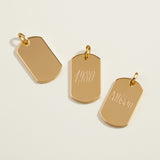 Polished Dog Tag Pendant