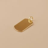 Polished Dog Tag Pendant