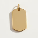 Polished Dog Tag Pendant