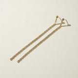 Baguette Chain Drop Earrings