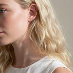gold ear cuff, triple row ear cuff, no piercing ear cuff, stacked ear cuff gold, cartilage cuff earring, textured gold ear cuff, non-pierced cuff earring, layered ear cuff