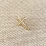 Cross Pendant With Micro Cubic Zircon Stones