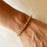 GoldFi 18k Gold Filled 4.5 mm Beaded Bracelet