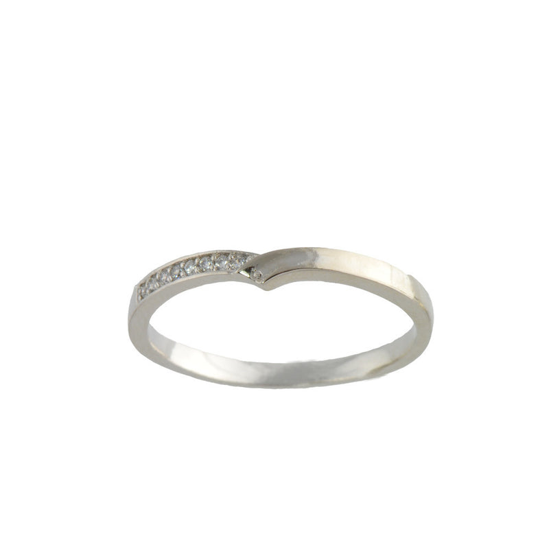 Band CZ Ring Stackable