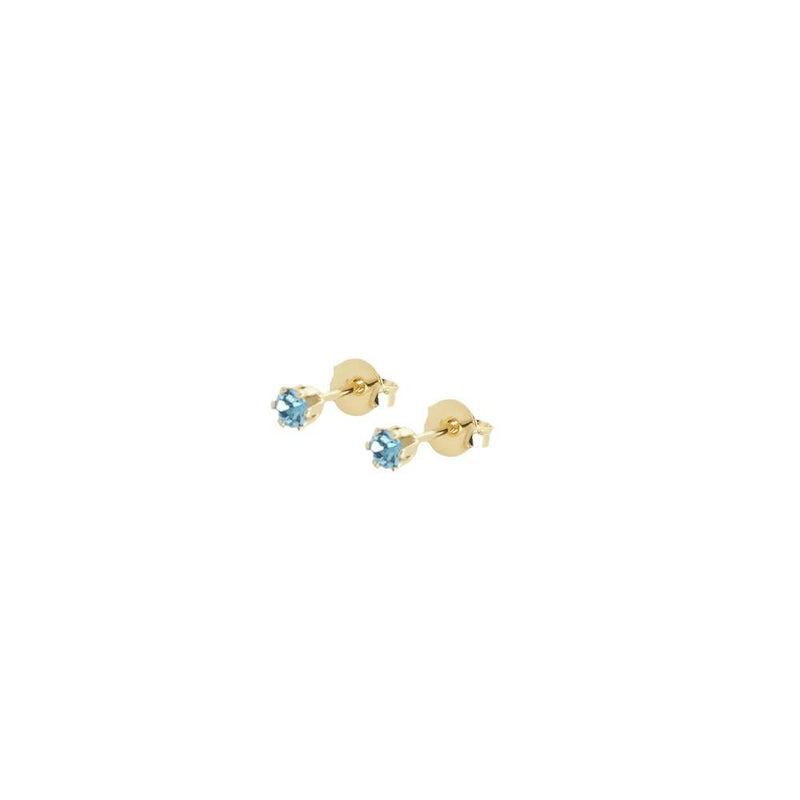 18kGL Tiny Crystal Earrings