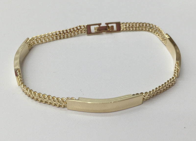 18k GL Designed Bracelet 7.5"7574