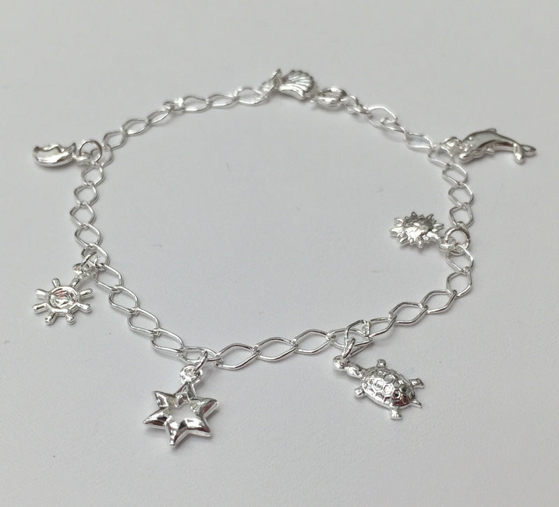 999SL 7" Charm Sea Bracelet