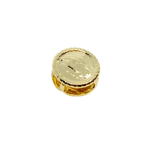18K Gold Layer Guadalupe Mini Round Pendant