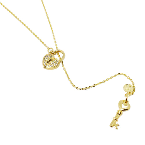 18K GL Lockhart Lariat Necklace - Donna Italiana ®