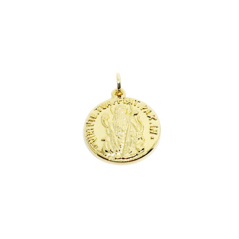 18K GL PAX  double sided Coin Pendant