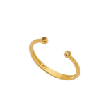 CZ Dots Open Ring
