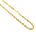 18K GL 3MM Twisted Rope Chain - Donna Italiana ®