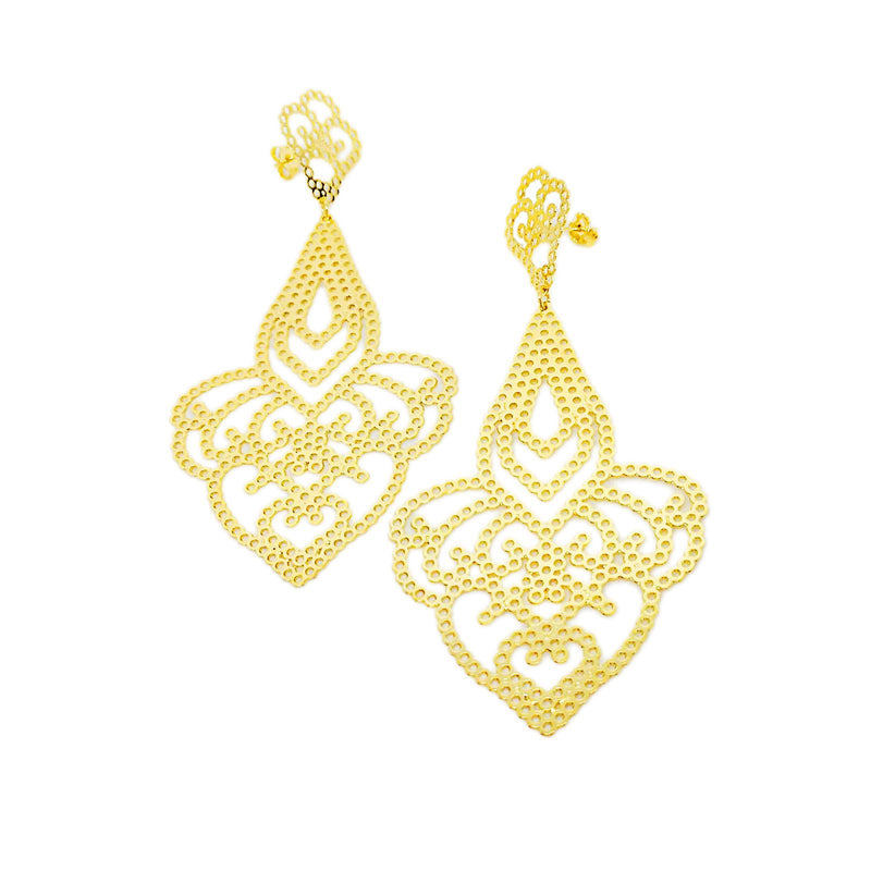 18k GL Charming Drop Earrings - Donna Italiana ®