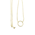 18K GL Circle Necklace - Donna Italiana ®