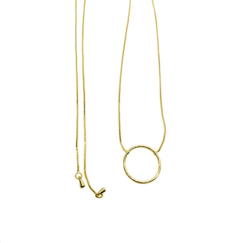 18K GL Circle Necklace - Donna Italiana ®