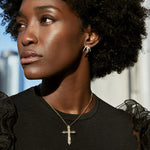 18k GL Cross Necklace - Donna Italiana ®
