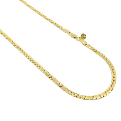 18K GL Curved Herringbone Chain - Donna Italiana ®