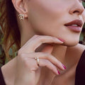 18K GL CZ Ear Wrap Earrings - Donna Italiana ®