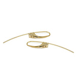 18K GL CZ Loop Dangling Earring - Donna Italiana ®
